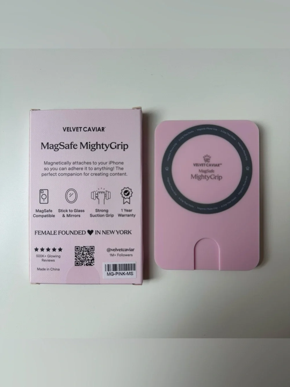 Velvet Caviar Strawberry Milk Pink MagSafe MightyGrip